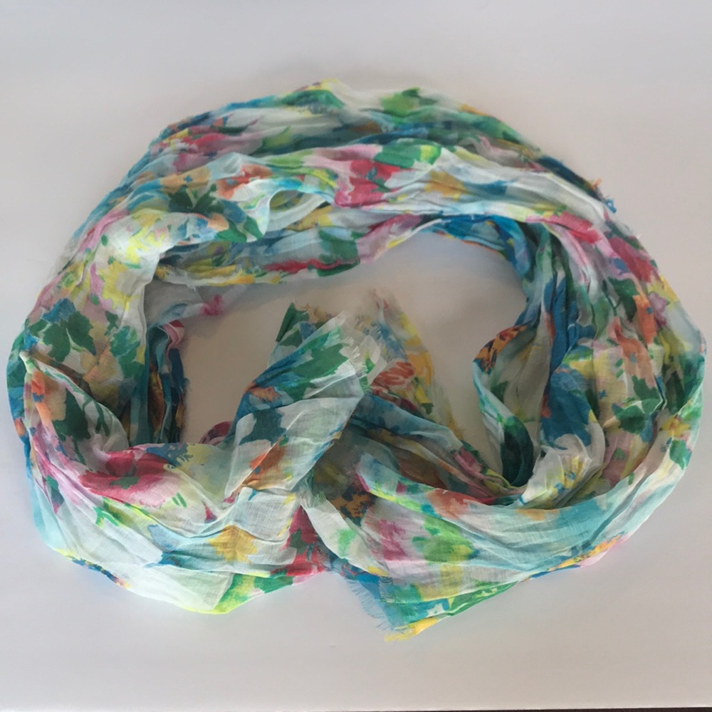 Polo Ralph Lauren Floral Scarf 42x30 NWOT